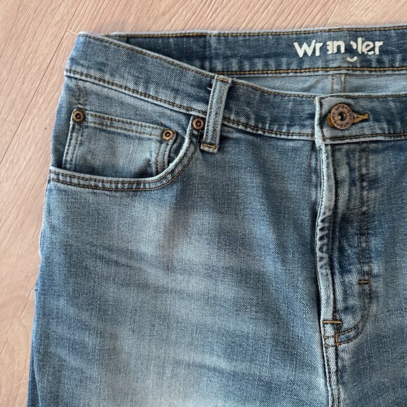 Men's Unisex Wrangler Straight Jeans sz 32x30 - Picture 3 of 12